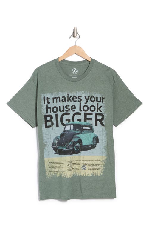 Philcos Volkswagen Bigger Bug Graphic T-shirt In Light Green