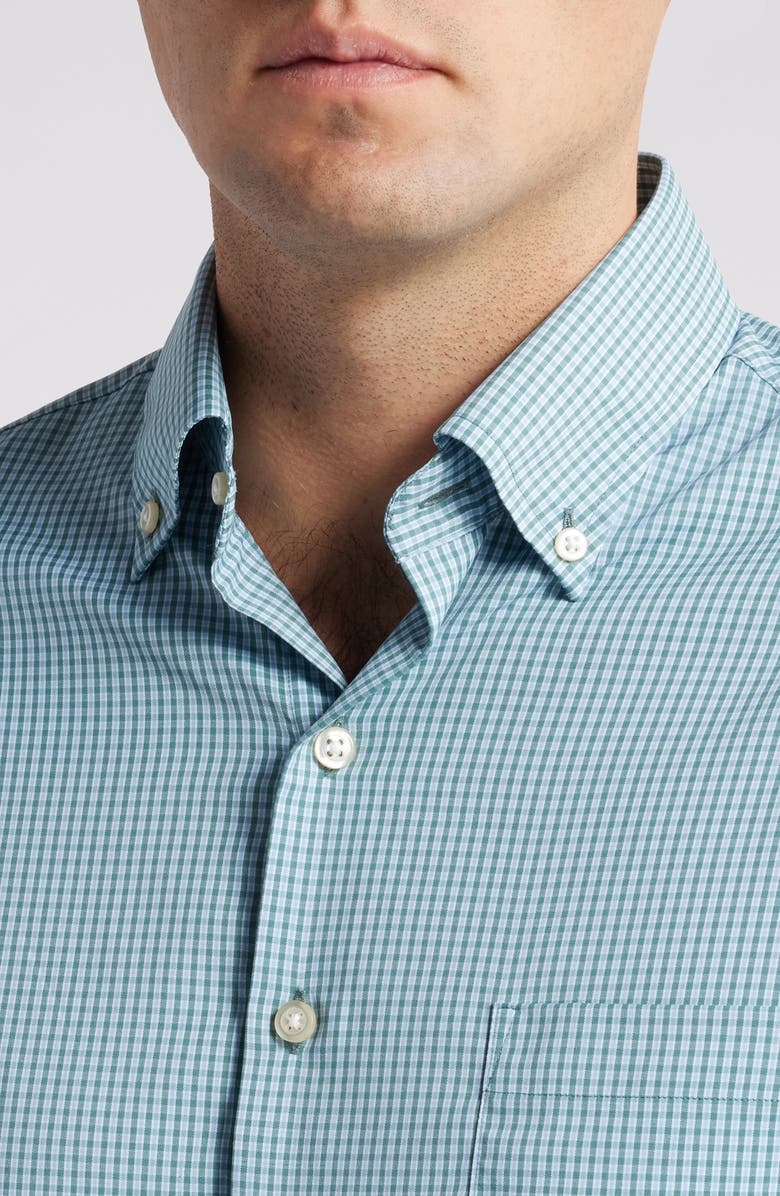 Peter Millar Barrie Microcheck Performance Twill Button-Down Shirt, Alternate, color, 