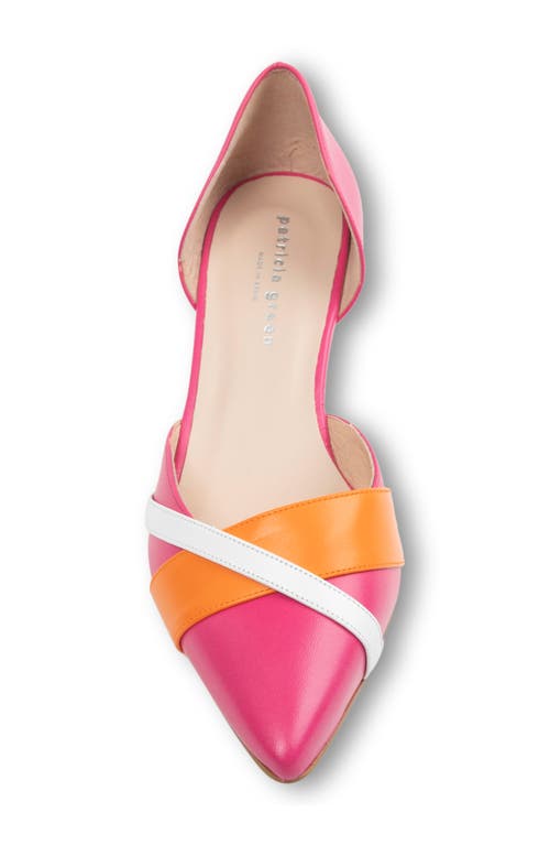 Patricia Green Milan D'orsay Pump In Pink/orange/white