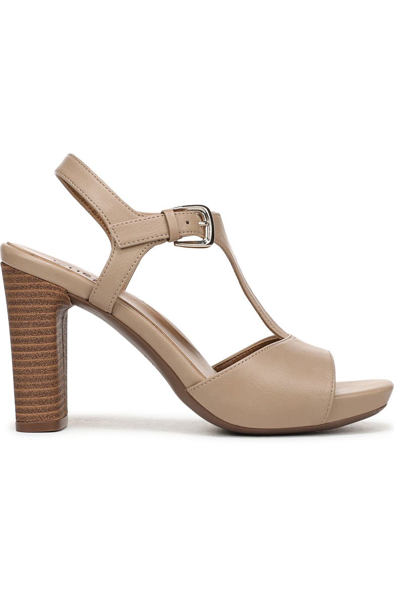 Naturalizer Marlowe T-Strap Sandal - Wide Widths Available, Alternate, color, Tan Faux Leather