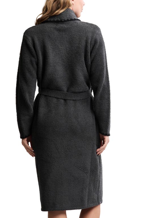 Barefoot Dreams Cozychic® Blanket Stitch Robe In Black