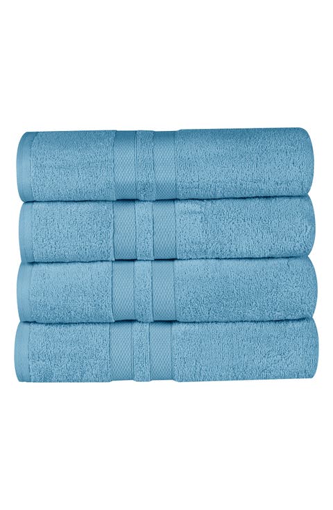 4-Piece Turkish Cotton Bath Towels