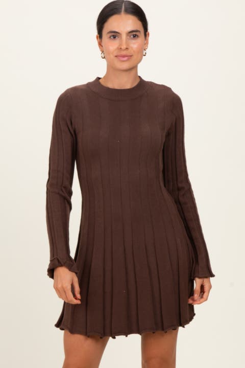 Wide Rib Maternity Mini Dress