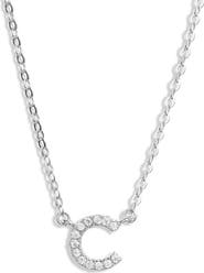 Nordstrom Delicate Cubic Zirconia Initial Pendant Necklace