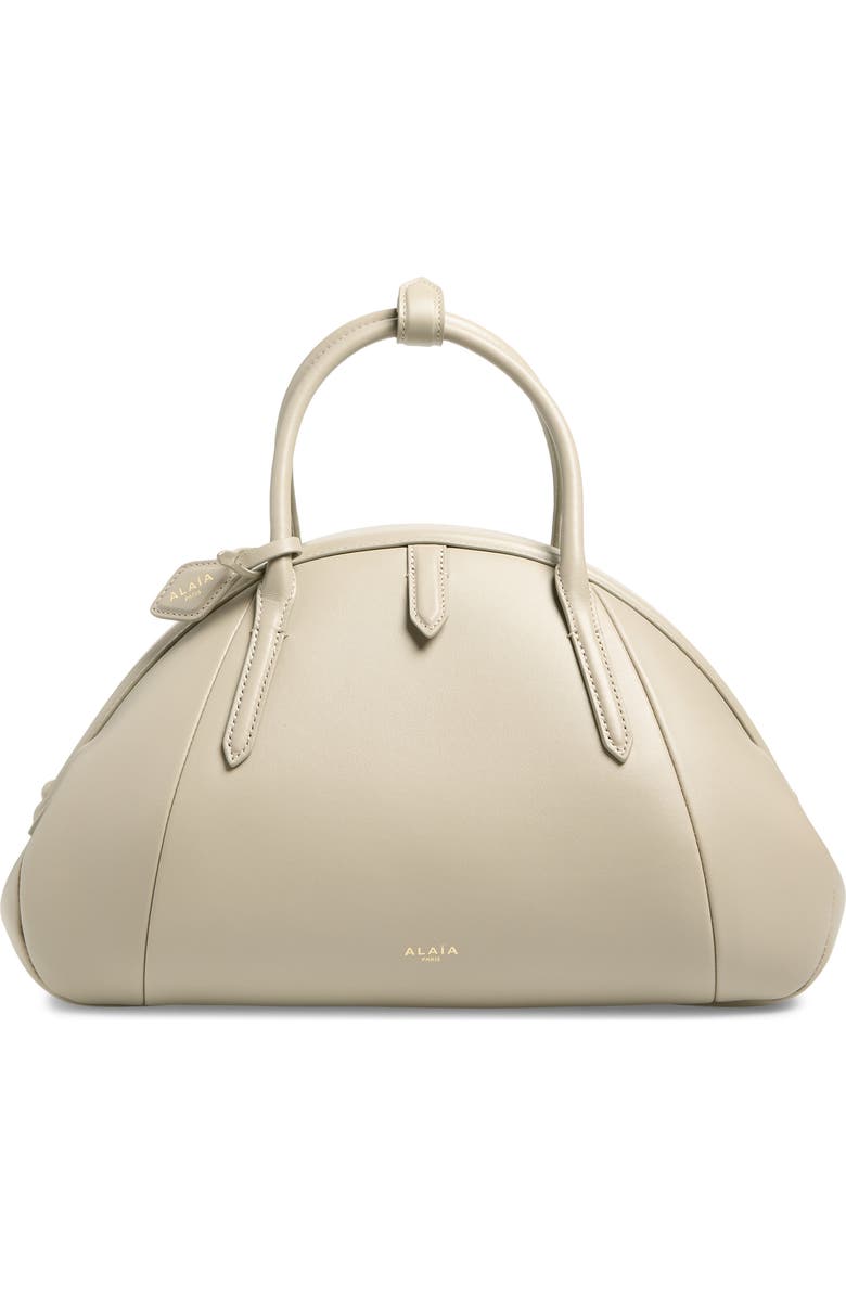 Alaïa Small Leather Top Handle Bag, Main, color, Beige Grise