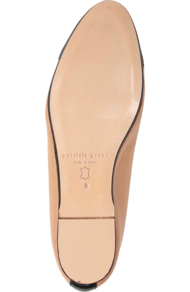 patricia green Adele Cap Toe Wedge Pump, Alternate, color, Beige/ Black Patent