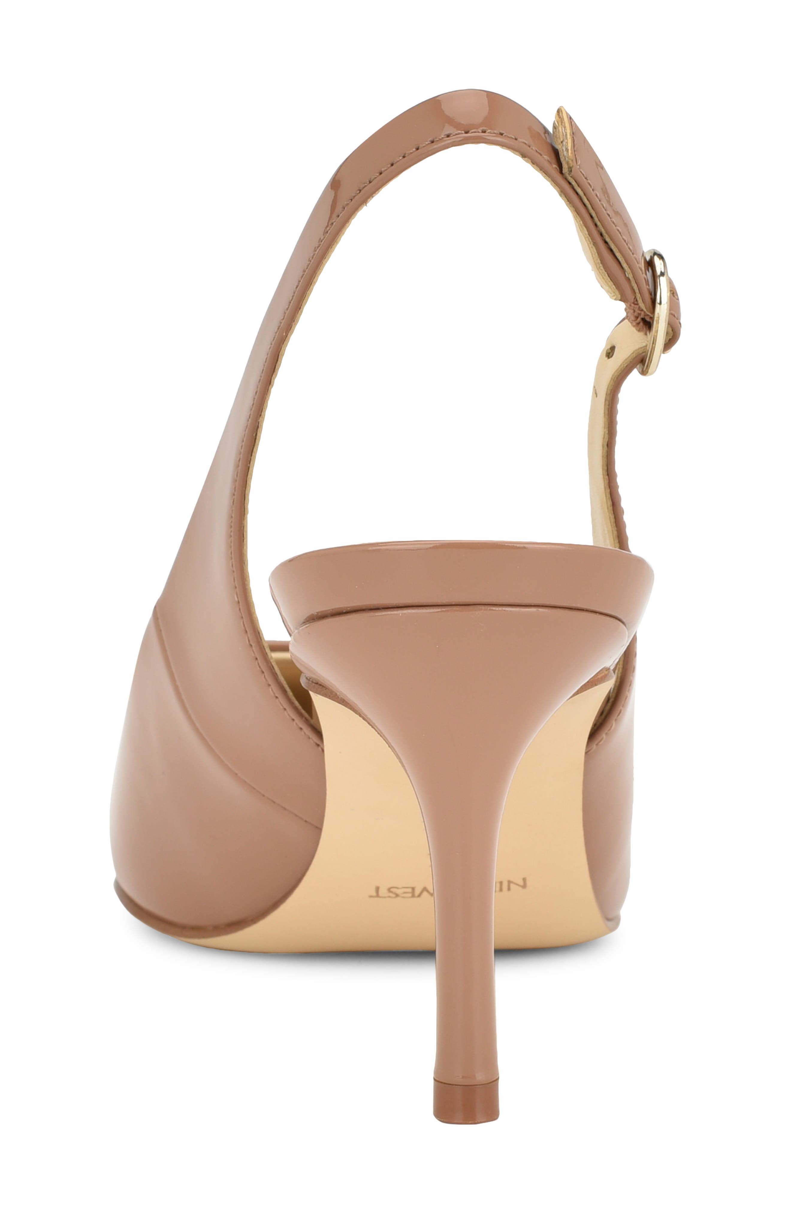 Nine West Menora Slingback Pointed Toe Pump, Alternate, color, Medium Natural