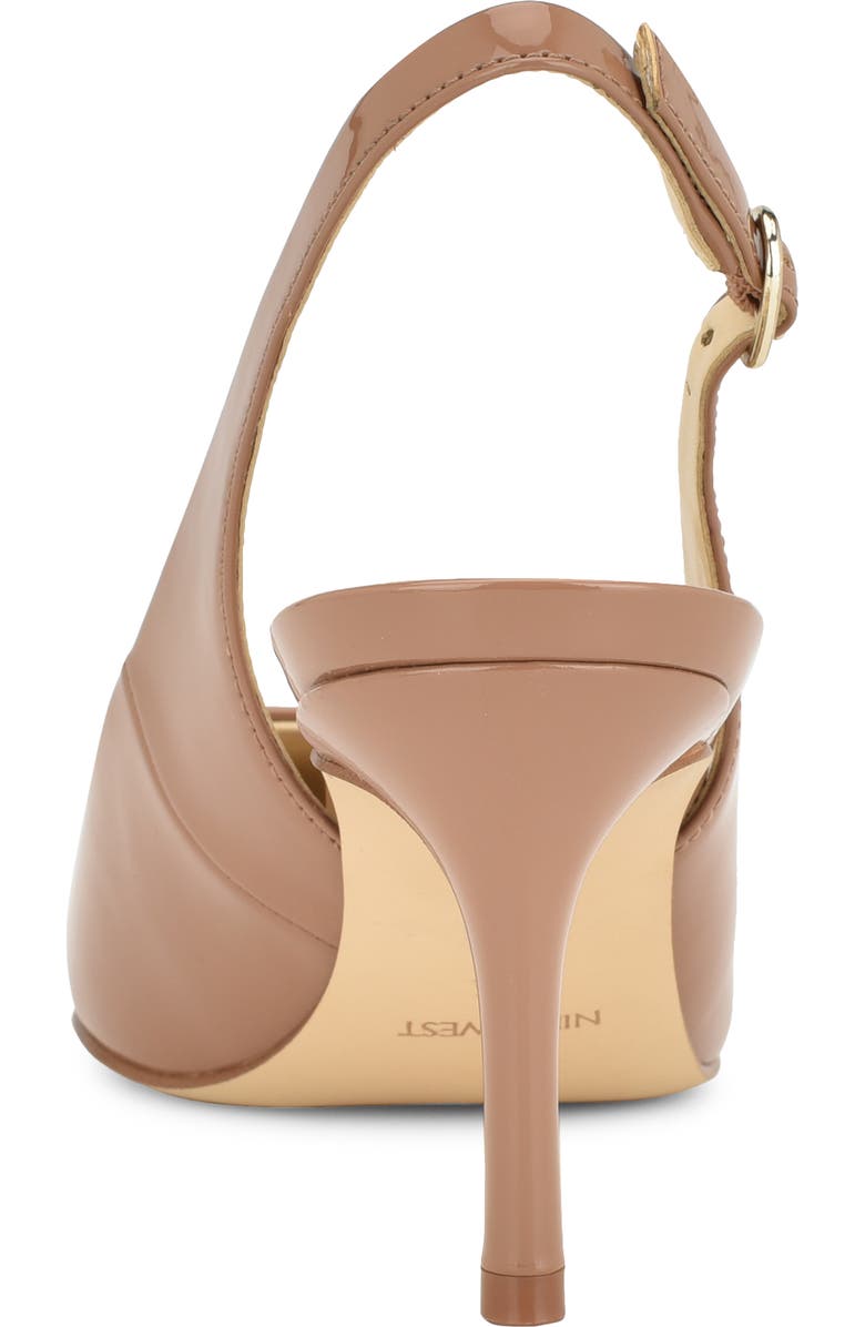 Nine West Menora Slingback Pointed Toe Pump, Alternate, color, Medium Natural