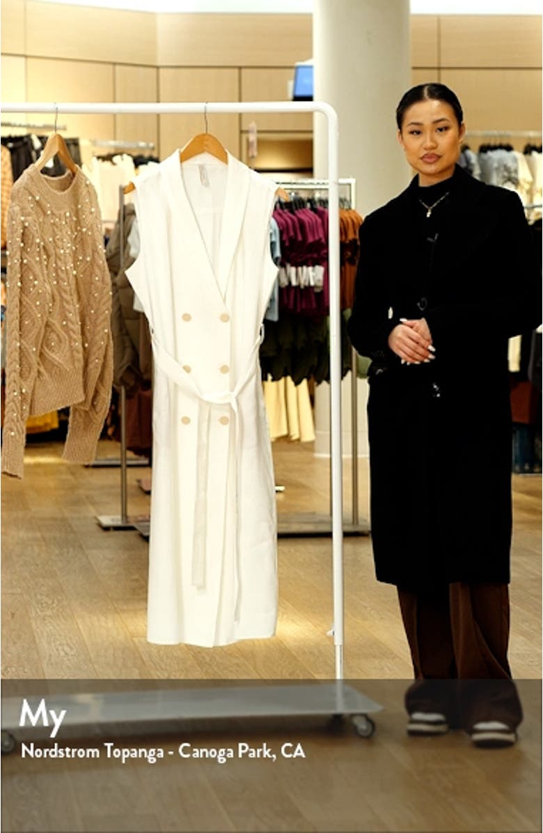 Belted Sleeveless Blazer Midi Dress, sales video thumbnail