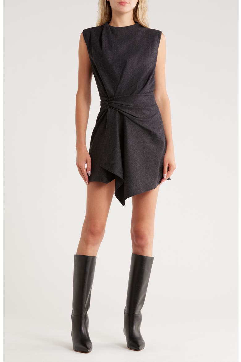 Dion Sleeveless Wool Blend Dress, Main, color, CHARCOAL