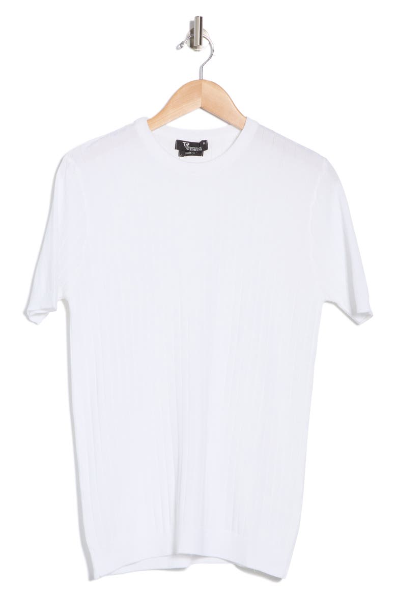 Slim Fit Sweater T-Shirt, Alternate, color, WHITE