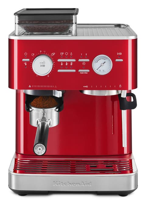 Semi Automatic Espresso Machine with Burr Grinder