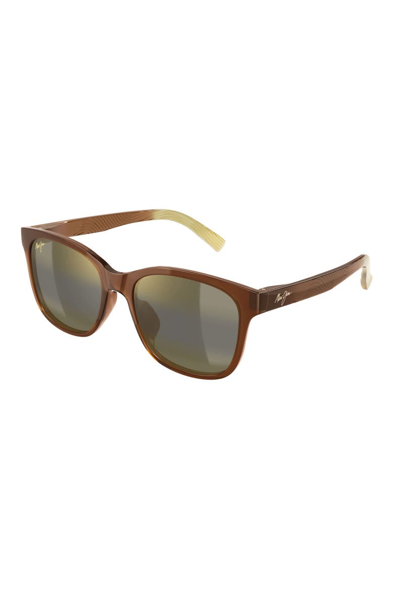 MJ0346SA 54mm Polarized Square Sunglasses, Alternate, color, BROWN