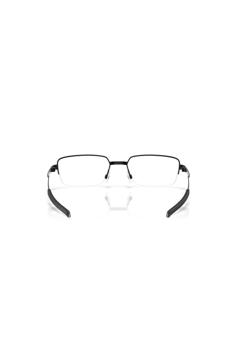 Oakley 55mm Rectangle optical glasses, Alternate, color, Black