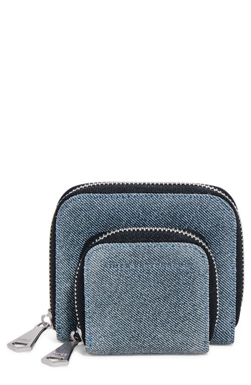 Aimee Kestenberg Bowery Double Zip Wallet In Blue