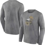 FANATICS Men's Fanatics Branded  Heather Charcoal New Orleans Saints Washed Primary Long Sleeve T-Shirt
