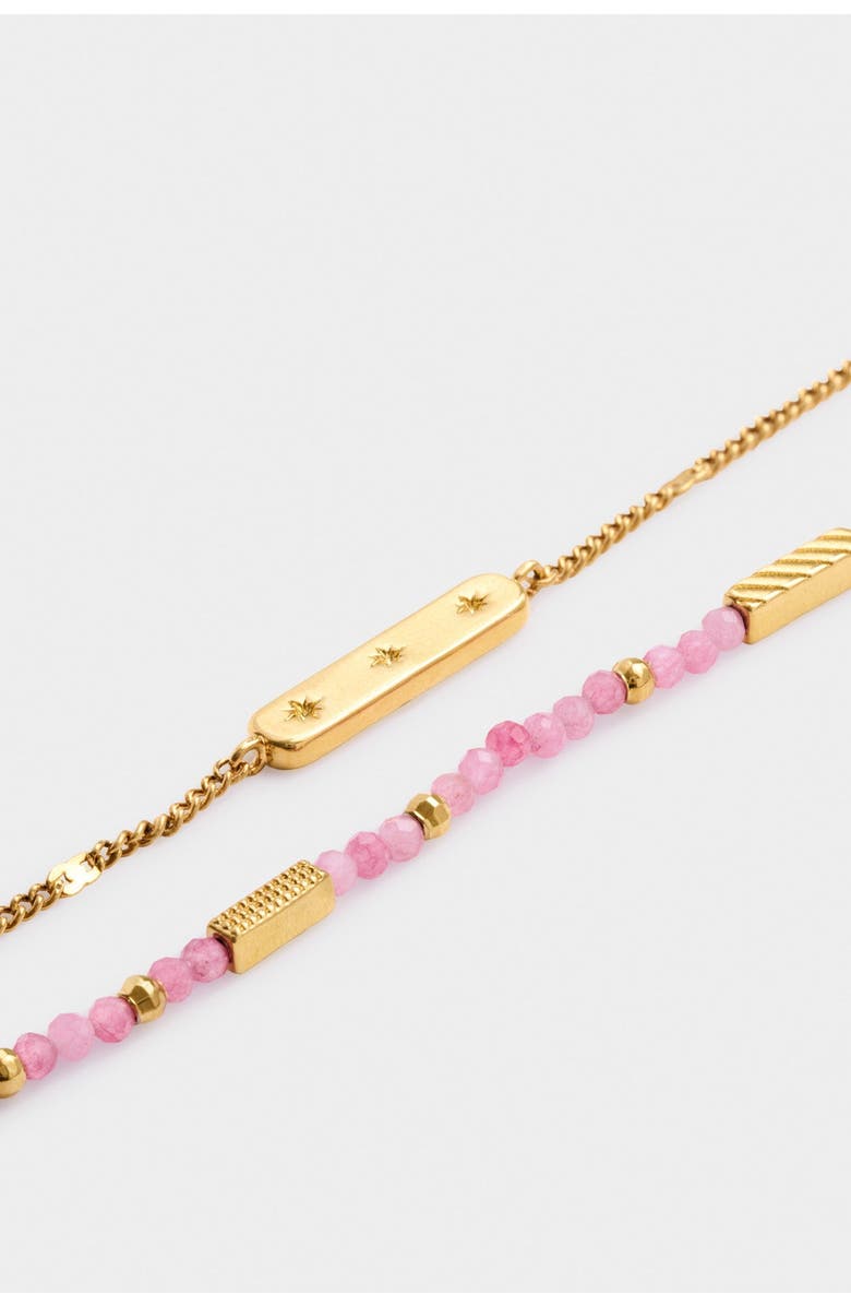 Katie Loxton Birthstone Bracelet 'October' in Tourmaline, Alternate, color, October