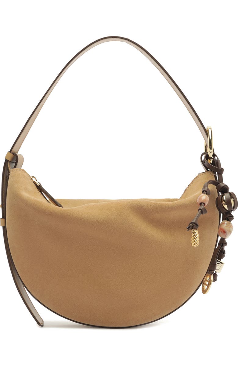 Arezzo Medium Simone Suede Shoulder Bag, Main, color,