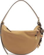 Arezzo Medium Simone Suede Shoulder Bag