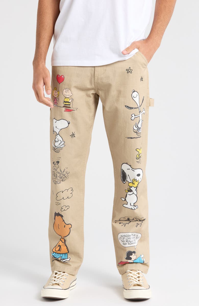 MARKET x Peanuts Senior Flat Front Pants, Main, color, 