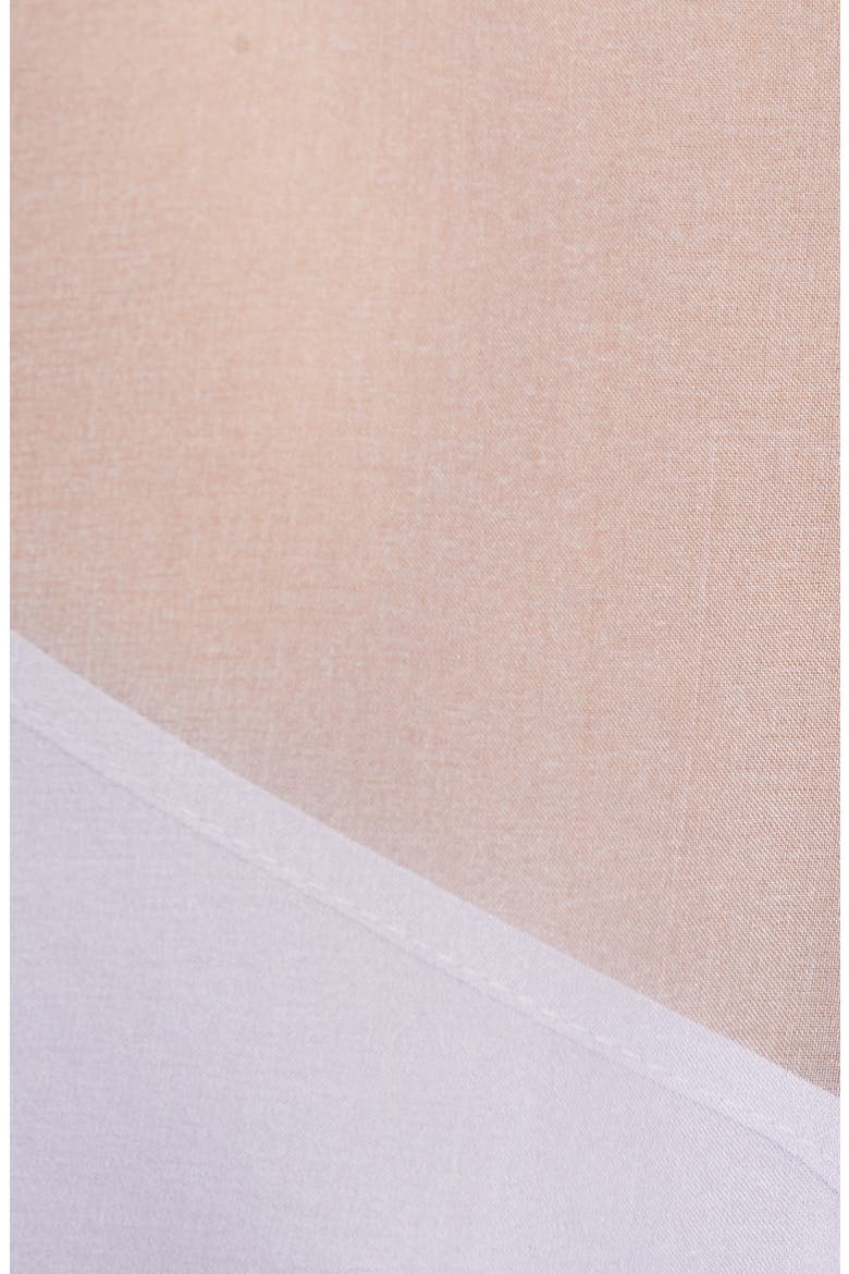 Marion Tie Waist Organza Silk Blouse, Alternate, color, LILAC SMOKE