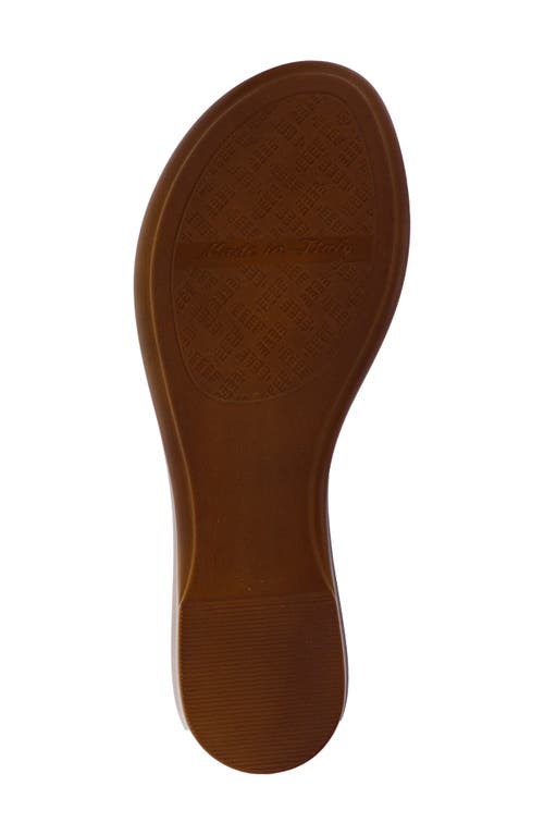 Italian Shoemakers Zali Slide Sandal In Cognac