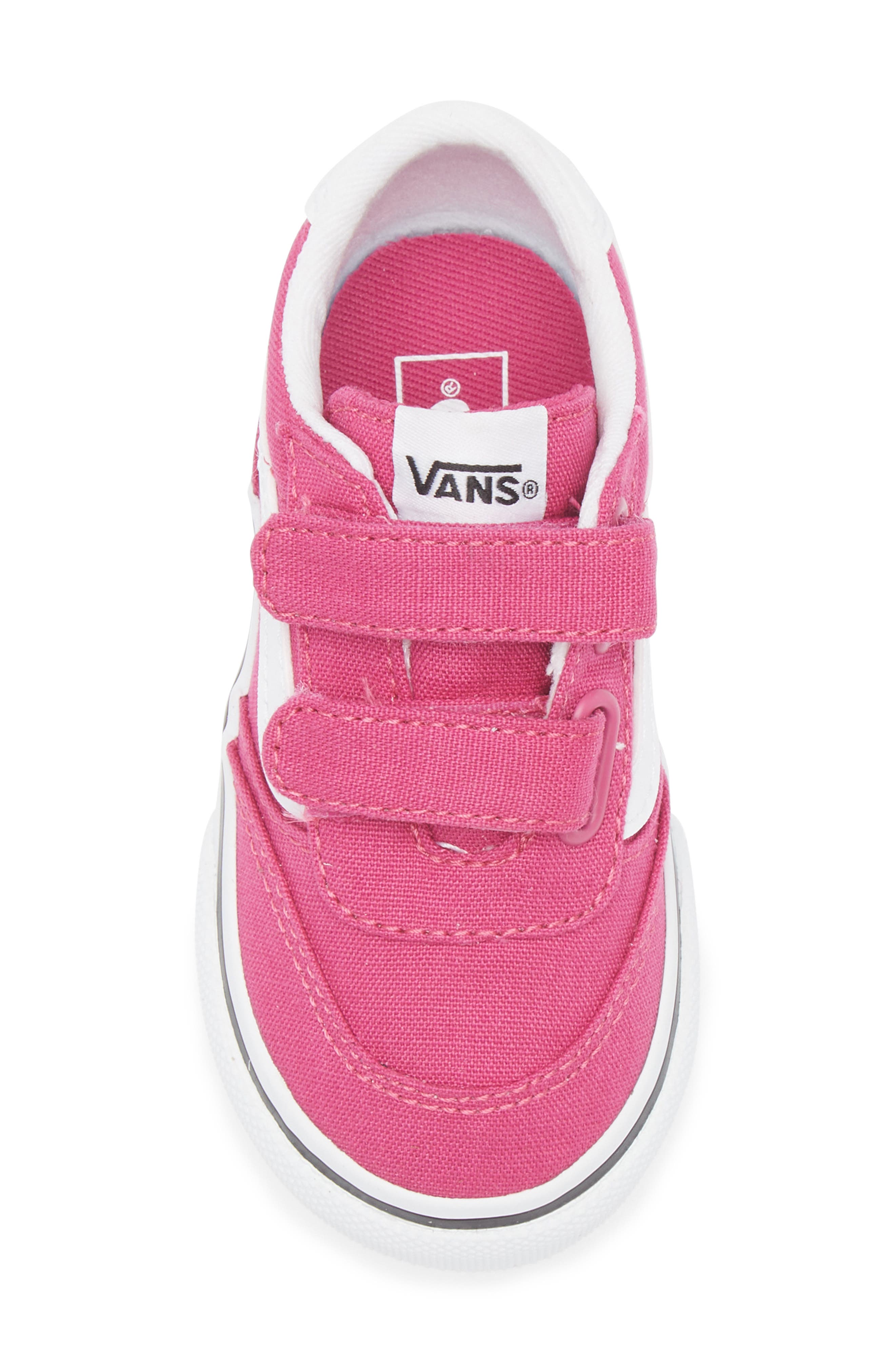 Vans Kids' Canvas Brooklyn Sneaker, Alternate, color, Raspberry Rose