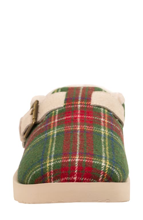 Revitalign Gift Plaid Faux Shearling Lined Slipper In Metallic