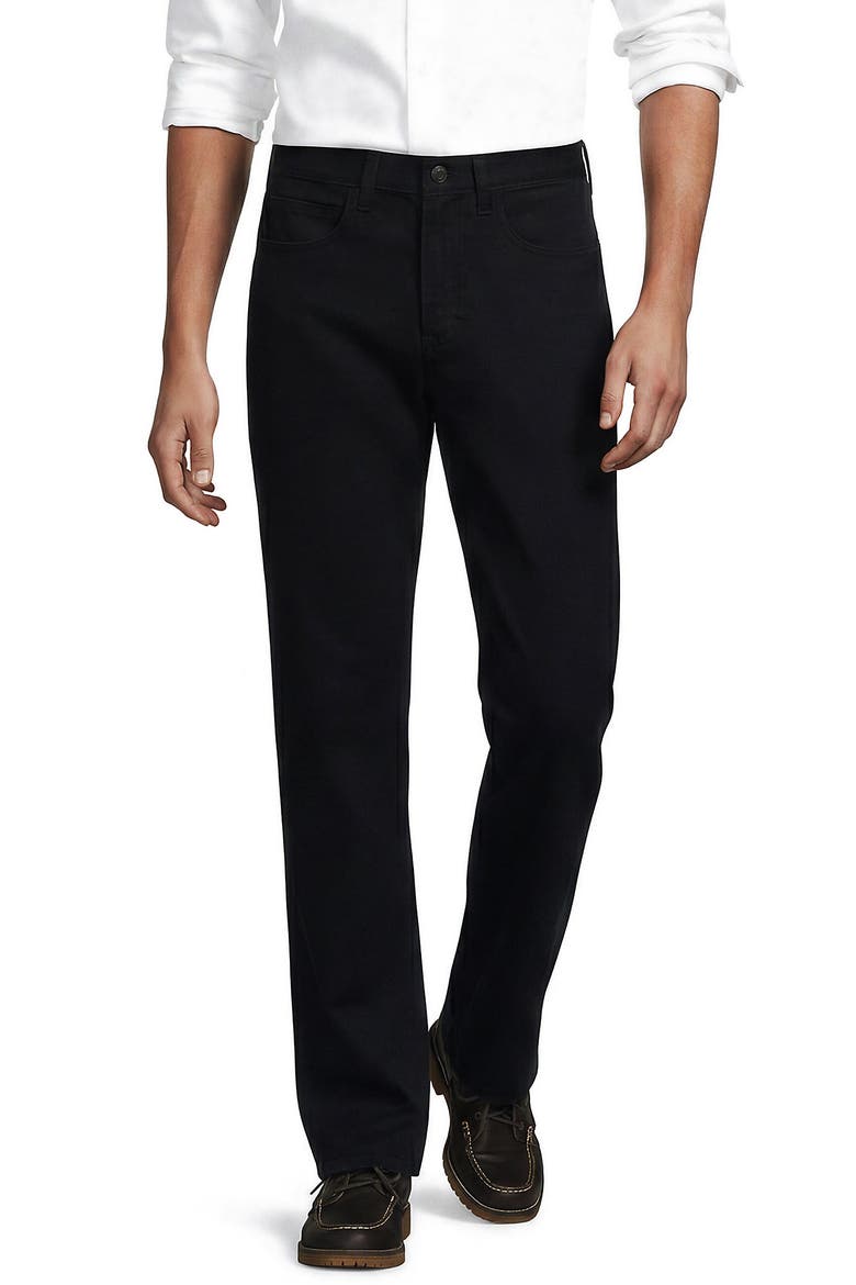 Travel Kit Comfort Waist Classic Straight Fit 5 Pocket Pant, Main, color, Black