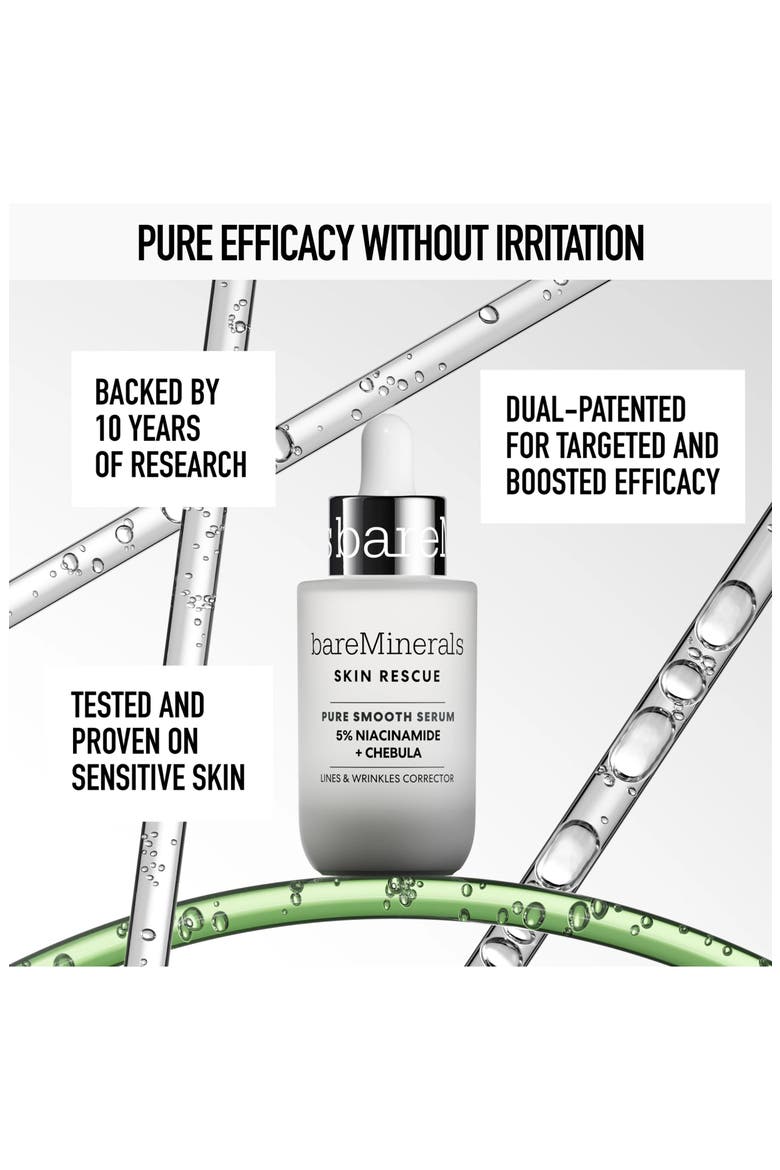 SKIN RESCUE Pure Smooth Serum with 5% Niacinamide and Chebula, Alternate, color, PURE SMOOTH SERUM