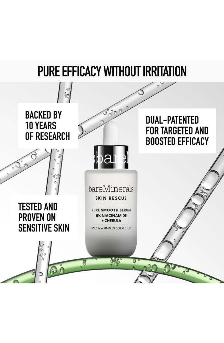 bareMinerals<sup>®</sup> SKIN RESCUE Pure Smooth Serum with 5% Niacinamide and Chebula, Alternate, color, Pure Smooth Serum
