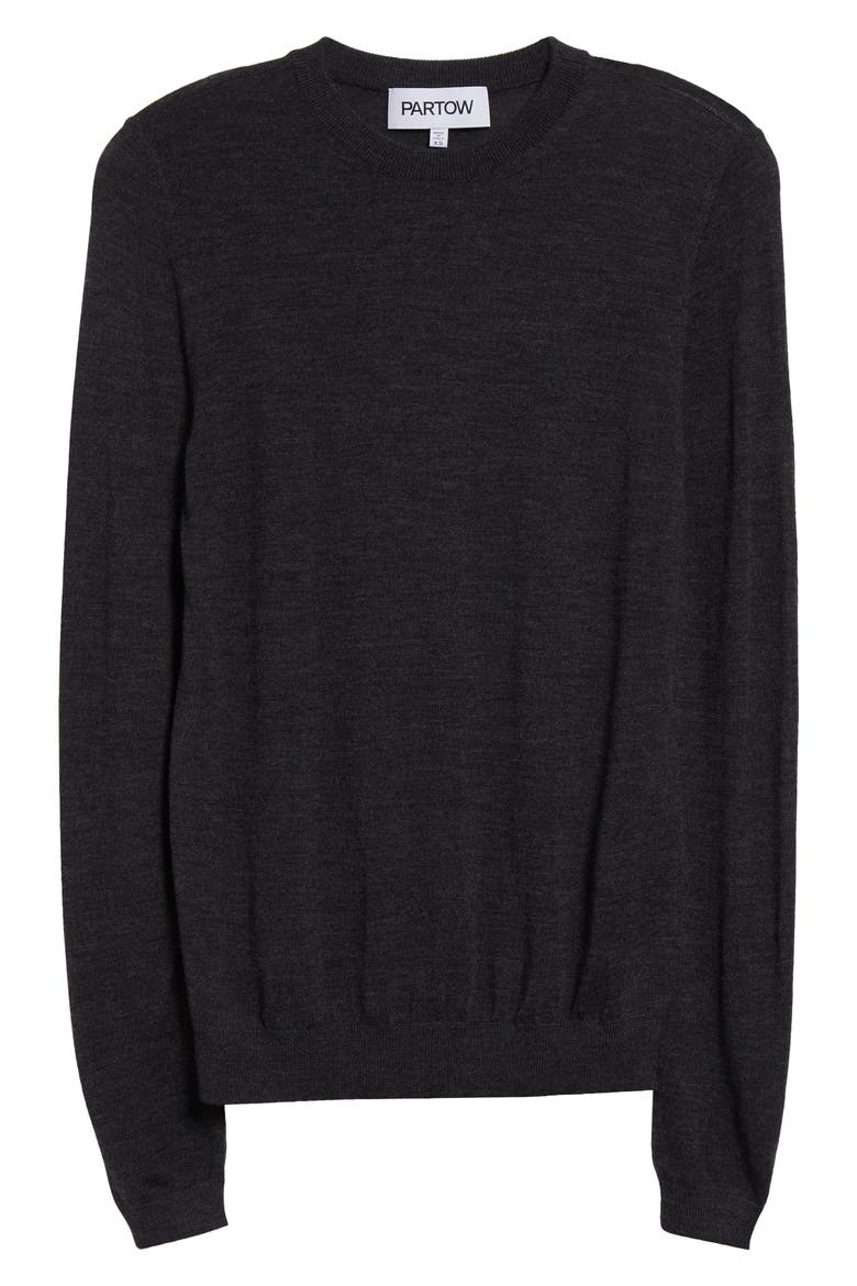 Greta Virgin Wool Sweater, Alternate, color, CHARCOAL GREY MELANGE