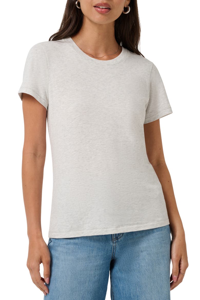 Cloud Crewneck T-Shirt, Main, color, HEATHER LIGHT GREY