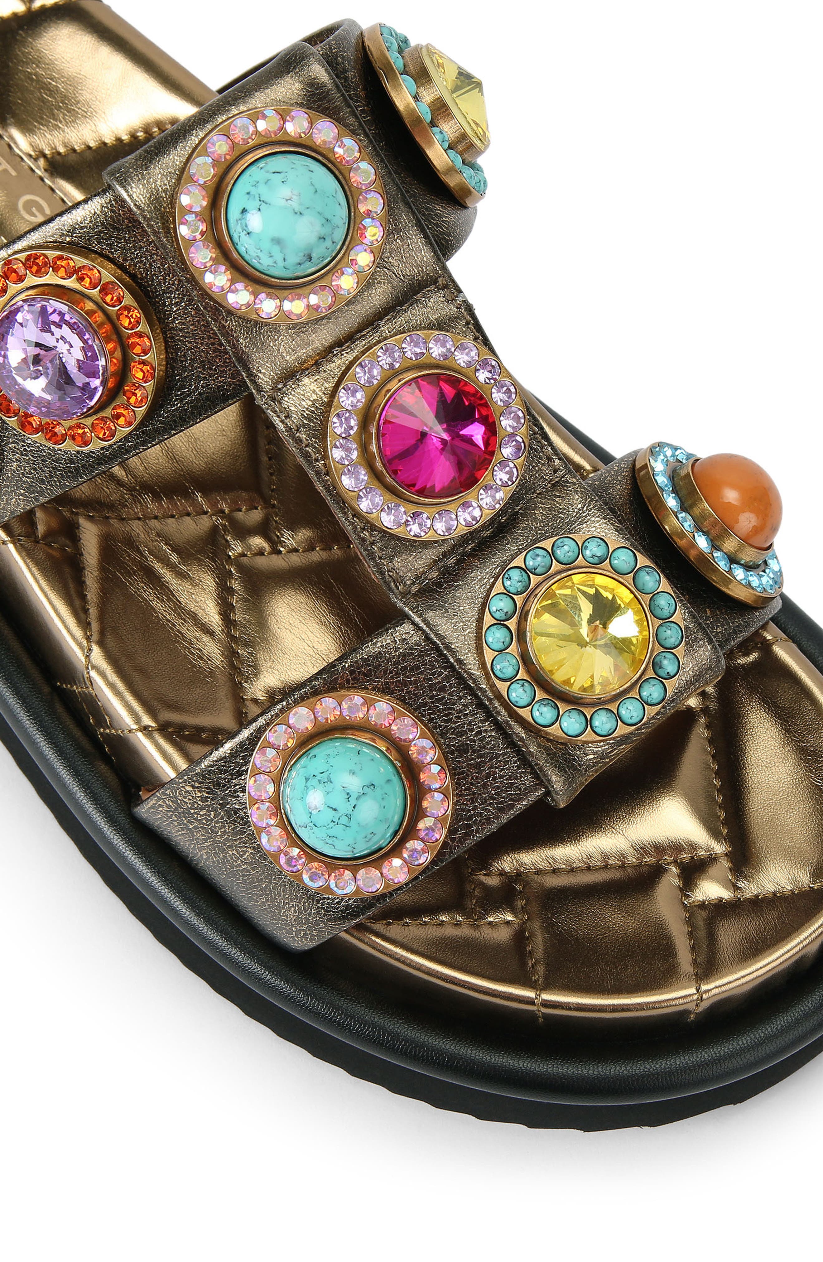 Kurt Geiger London Orson Crystal Embellished Sandal, Alternate, color, 