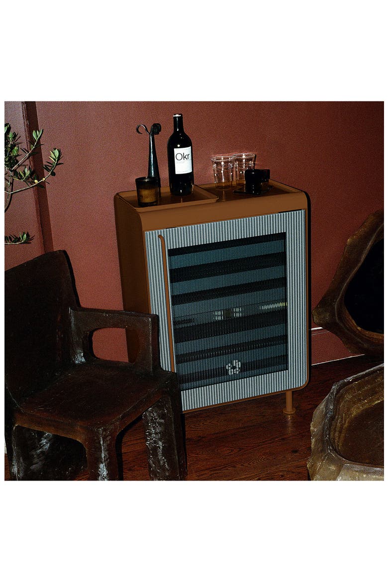 Super Smart Beverage Fridge, Alternate, color, BROWN