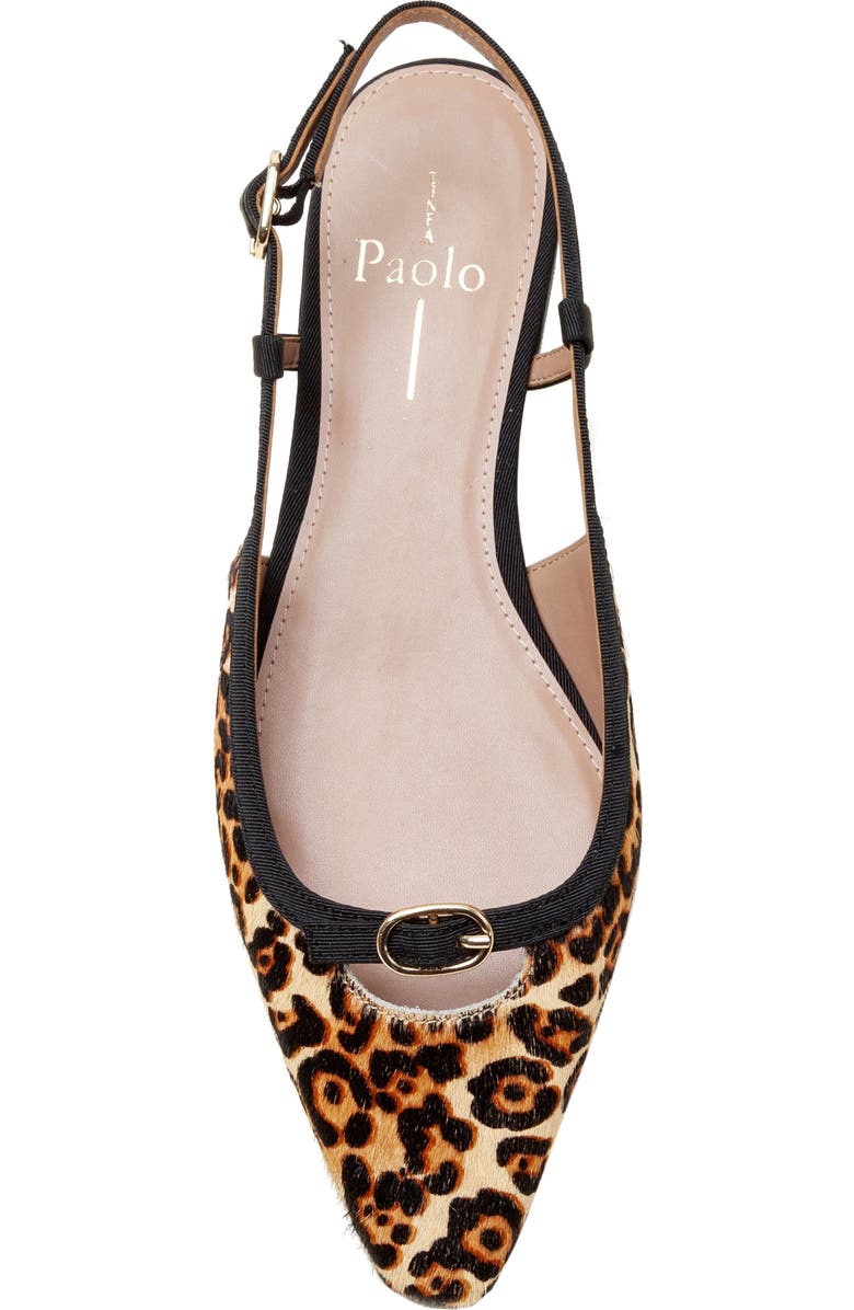 Linea Paolo Cassidy Pointed Toe Slingback Flat, Alternate, color, Tan/ Black