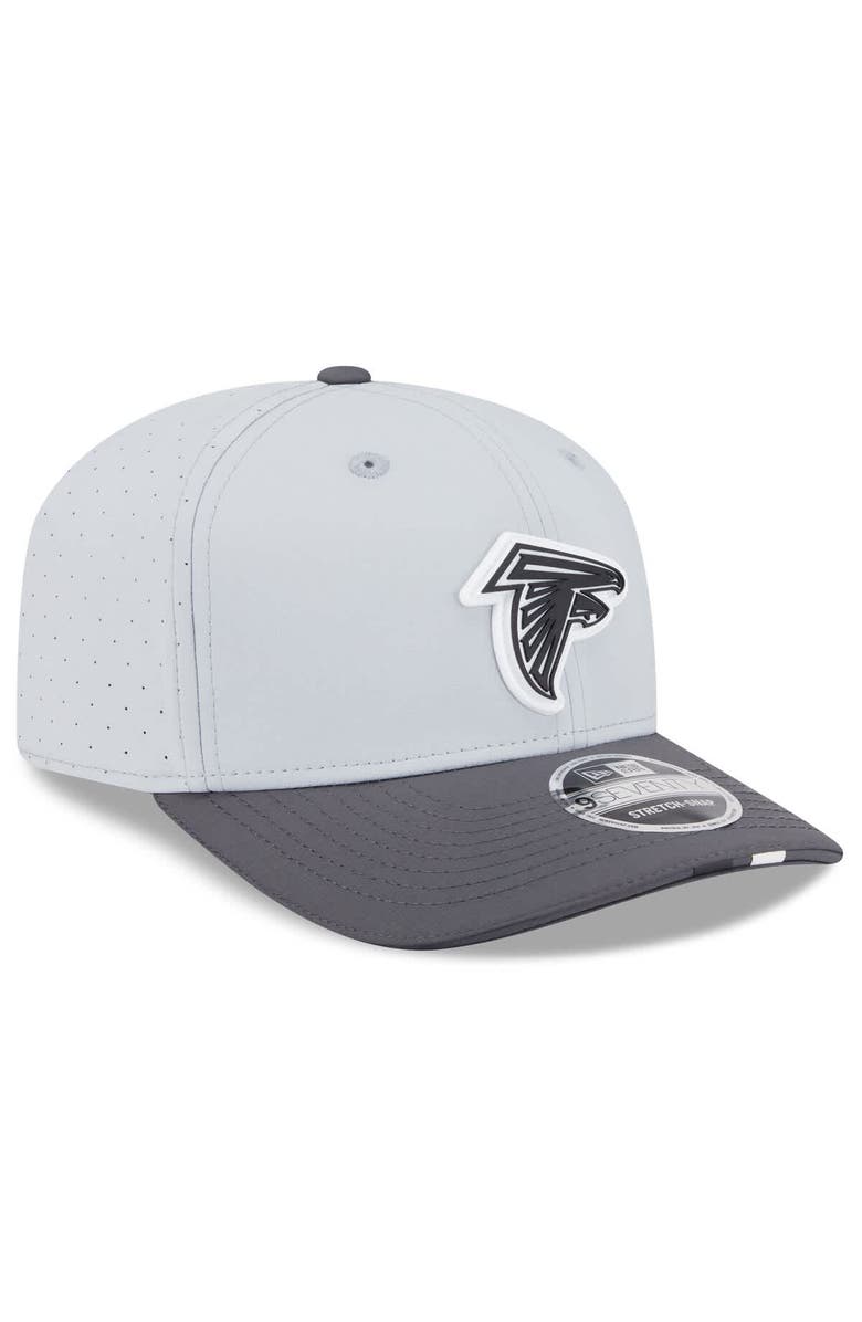 New Era Men's New Era  Gray/Graphite Atlanta Falcons 2025 NFL Training Camp 9SEVENTY Adjustable Hat, Alternate, color, 