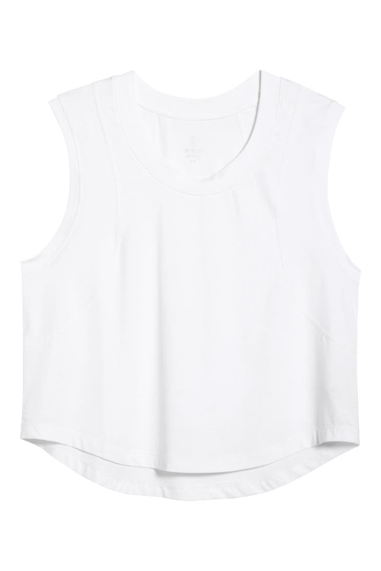 Pima Cotton Crop Tank, Alternate, color, BRILLIANT WHITE