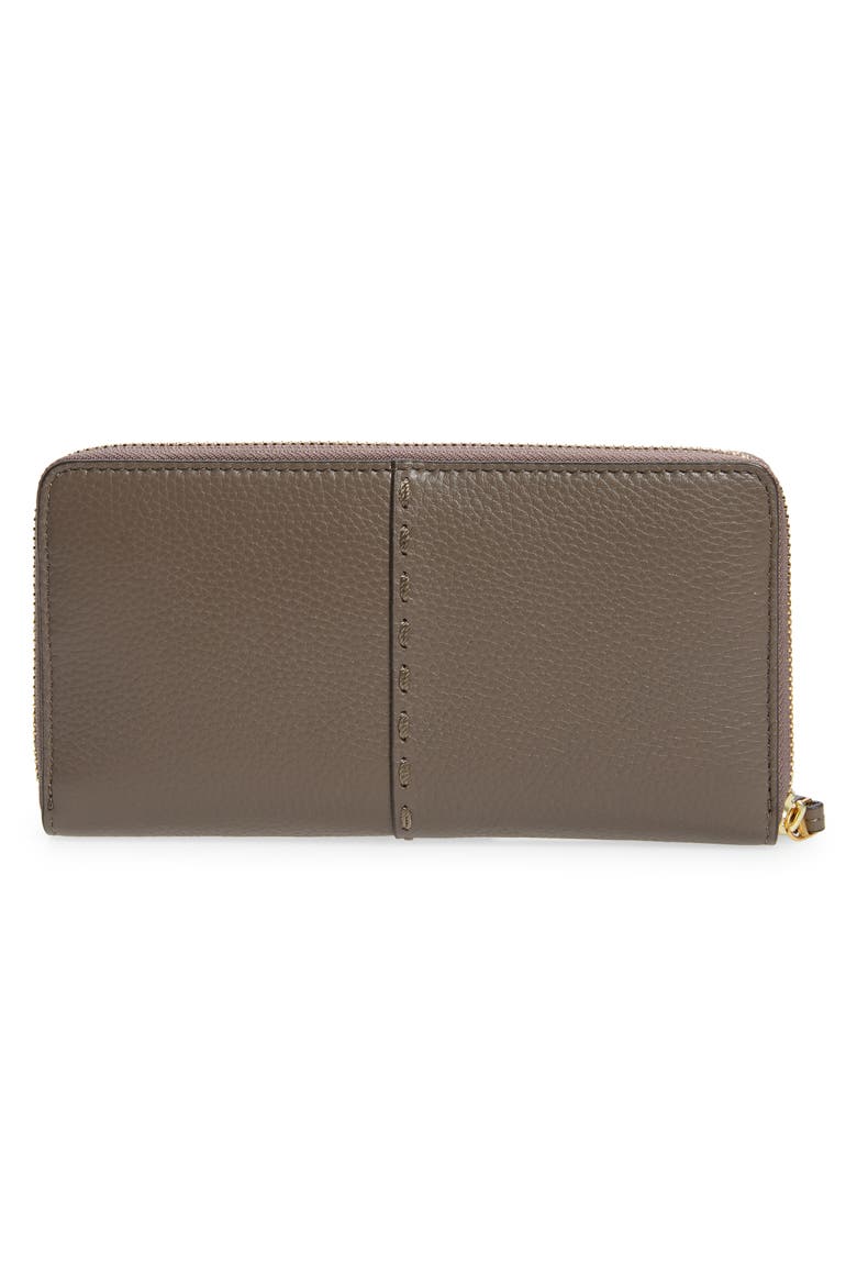 McGraw Leather Continental Zip Wallet, Alternate, color, SILVER MAPLE