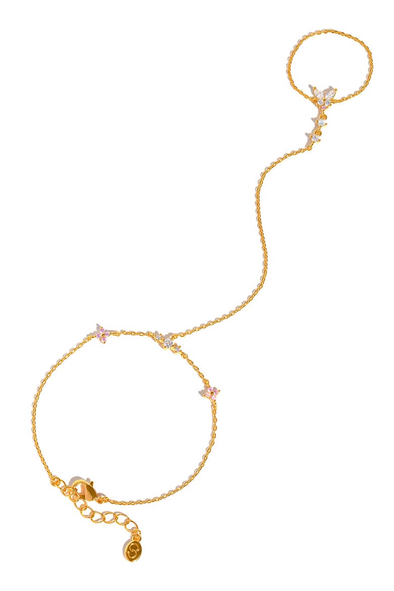 Flutter Over You Hand Chain, Main, color, GOLD