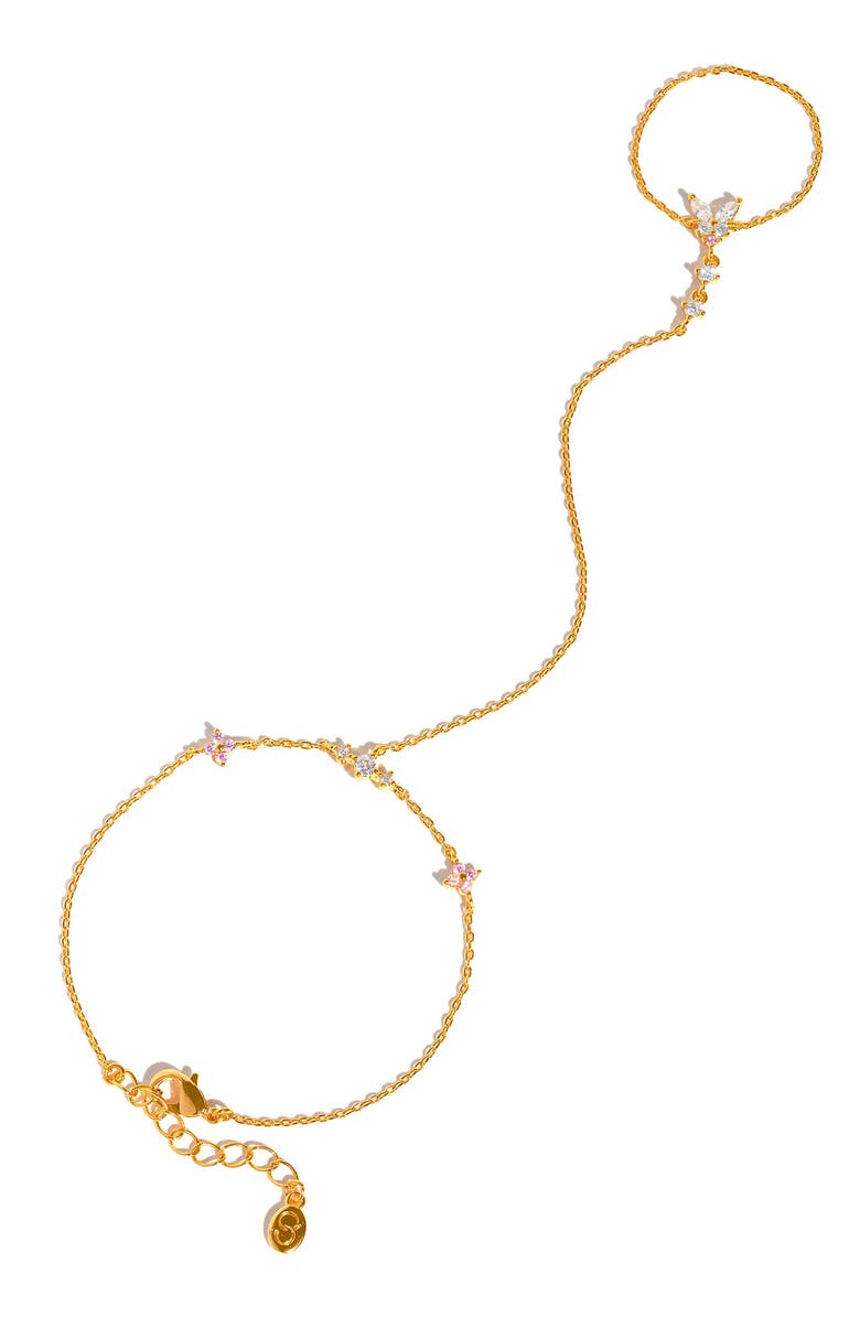 Girls Crew Flutter Over You Hand Chain, Main, color, Gold