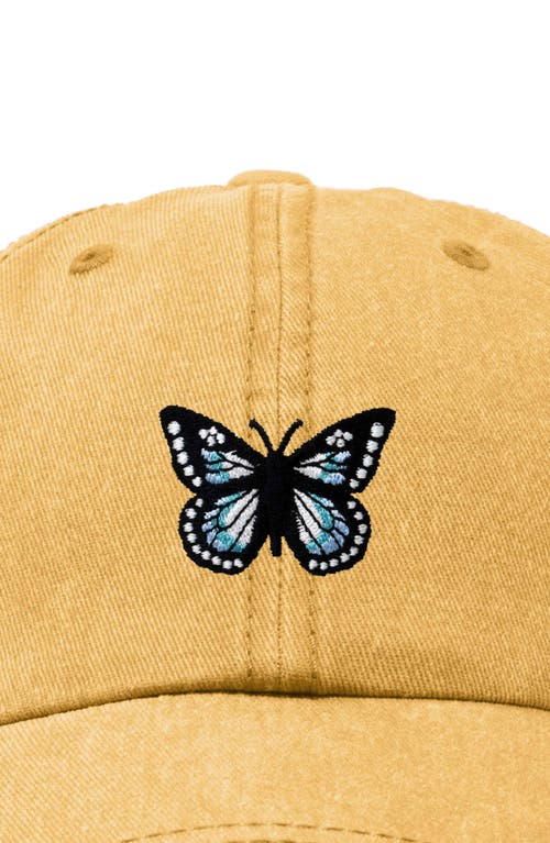Dalix Butterfly Hat In Washed Gold