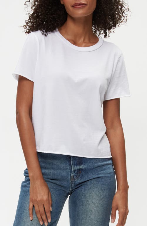 Michael Stars Jackie Crew Neck Tee In White