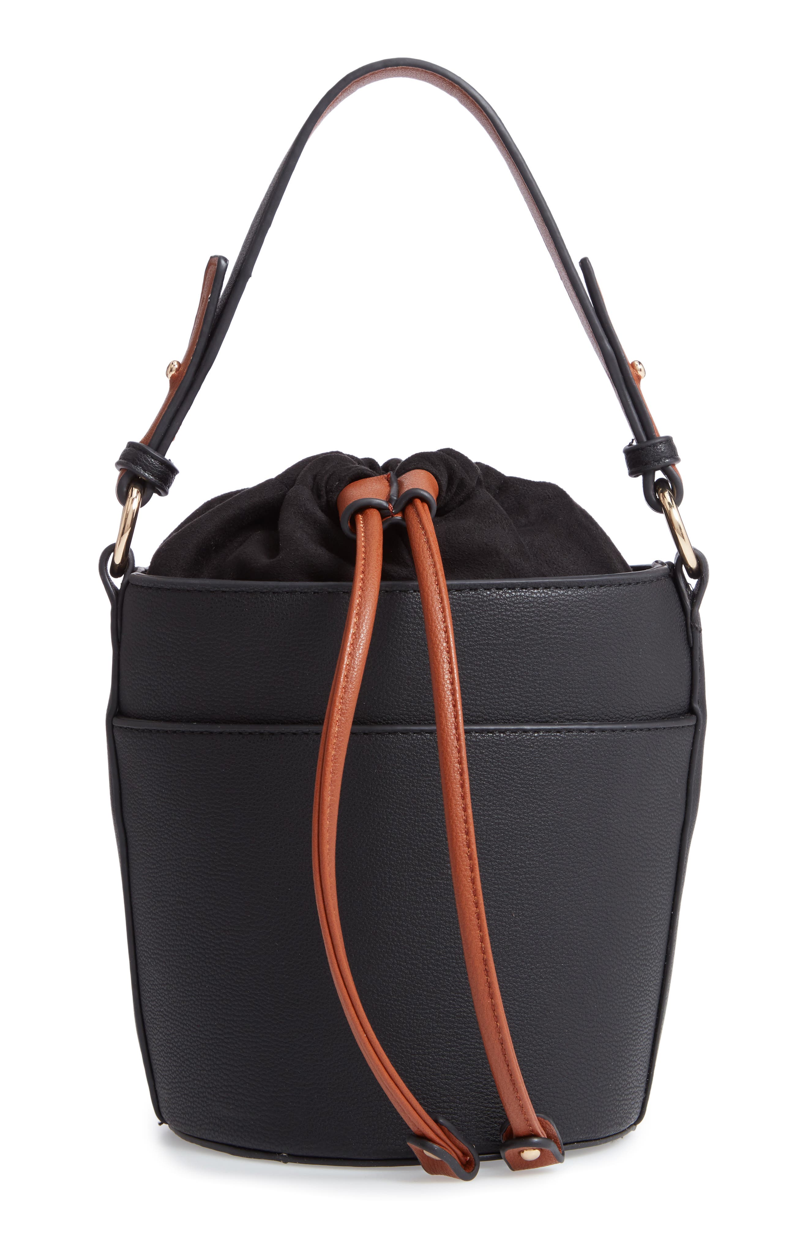Chelsea28 Izzy Faux Leather Bucket Bag, Alternate, color, 