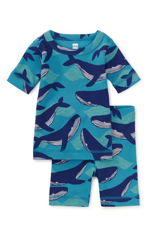 Tea Collection In Your Dreams Pajama Set 2.0 In Humpback Whales