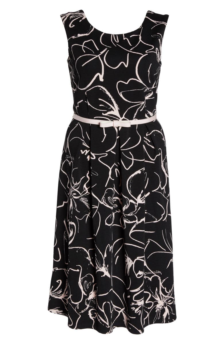 Gabby Skye Print Fit & Flare Dress, Alternate, color, 