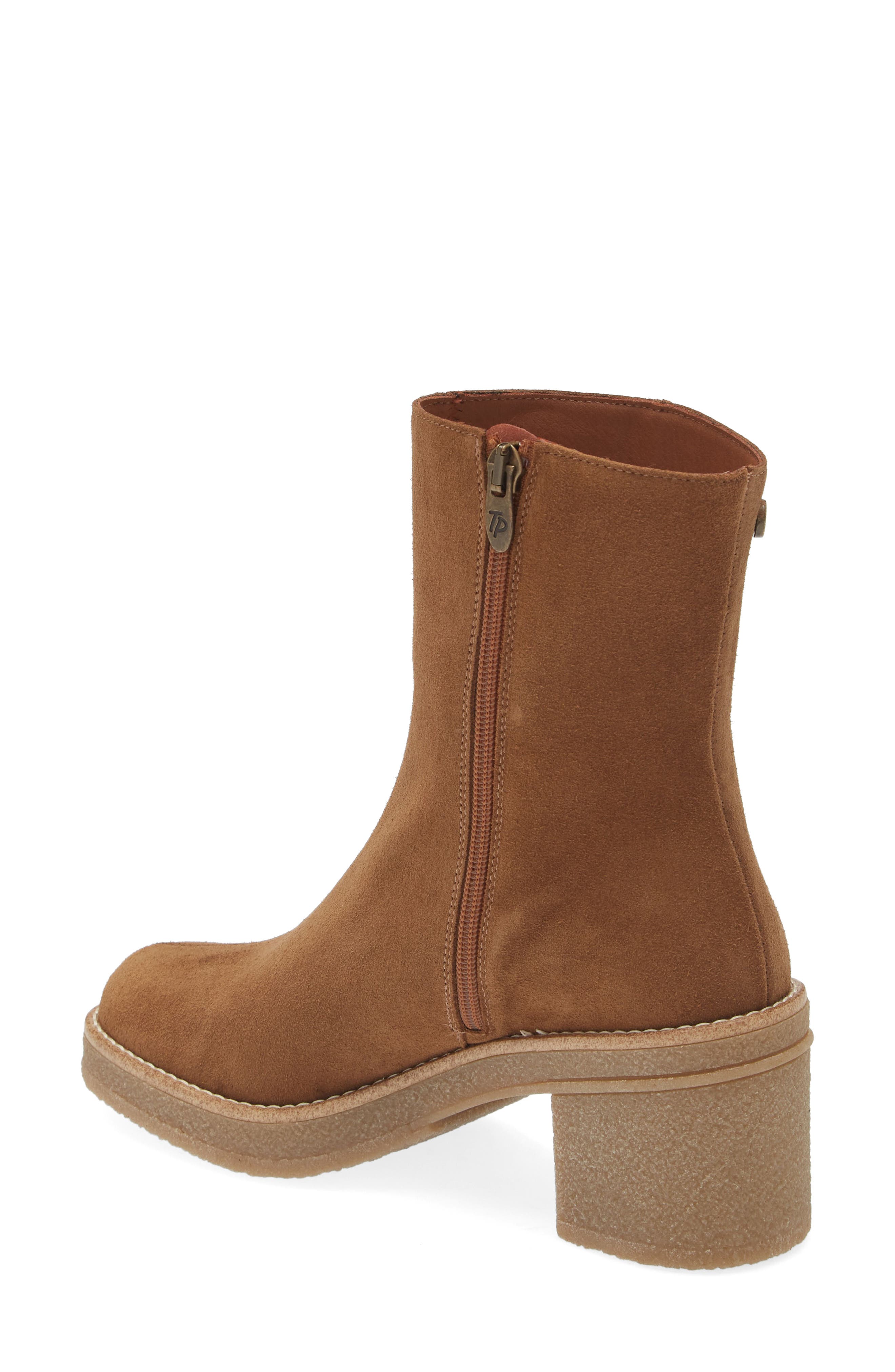 Toni Pons Piani Block Heel Bootie, Alternate, color, Tobacco