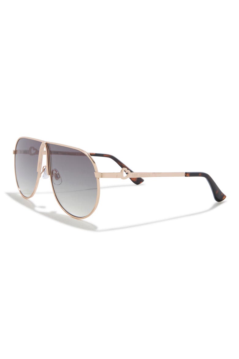 LM109 65mm Gradient Aviator Sunglasses, Alternate, color, SATIN GOLD