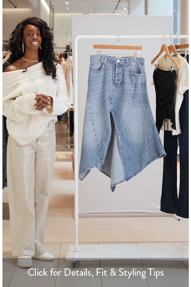 Aquarius Handkerchief Denim Skirt video