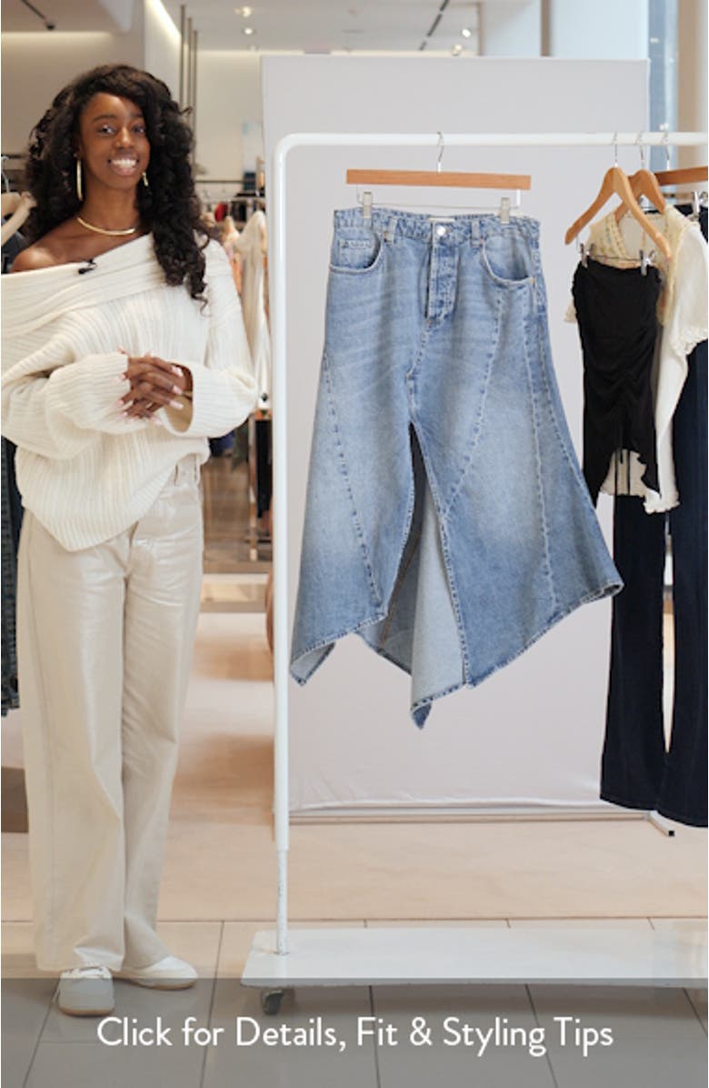 Aquarius Handkerchief Denim Skirt, sales video thumbnail